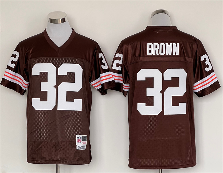 Men's Cleveland Browns Jim Brown Mitchell & Ness Brown Legacy Jersey